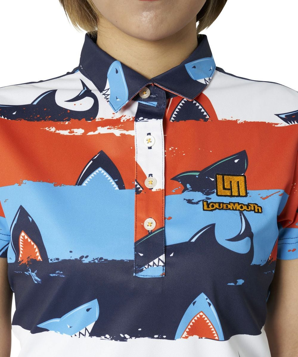 レディース 半袖ポロシャツ シャークアタック 吸汗速乾 UV | LOUDMOUTH