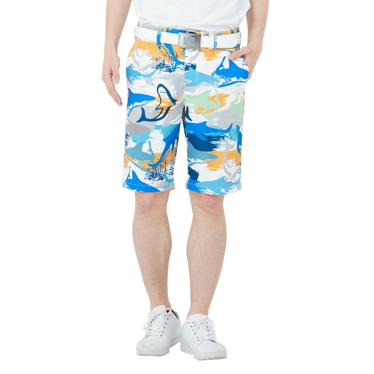 メンズ ショートパンツ シャークフィンブルー | LOUDMOUTH JAPAN