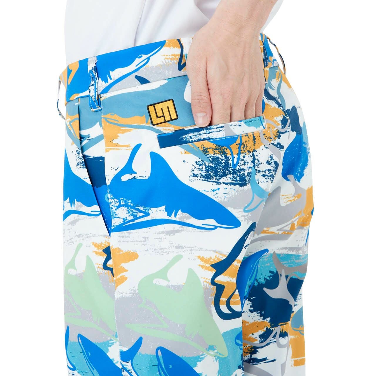 メンズ ショートパンツ シャークフィンブルー | LOUDMOUTH JAPAN