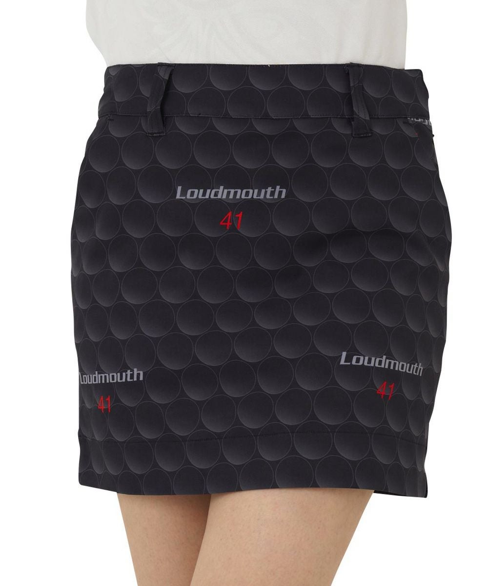 レディース 柄インナー付きスカート スカート ブラック | LOUDMOUTH JAPAN