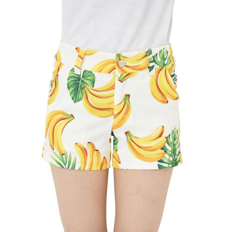 レディース 柄ショートパンツ バナナホワイト | LOUDMOUTH JAPAN