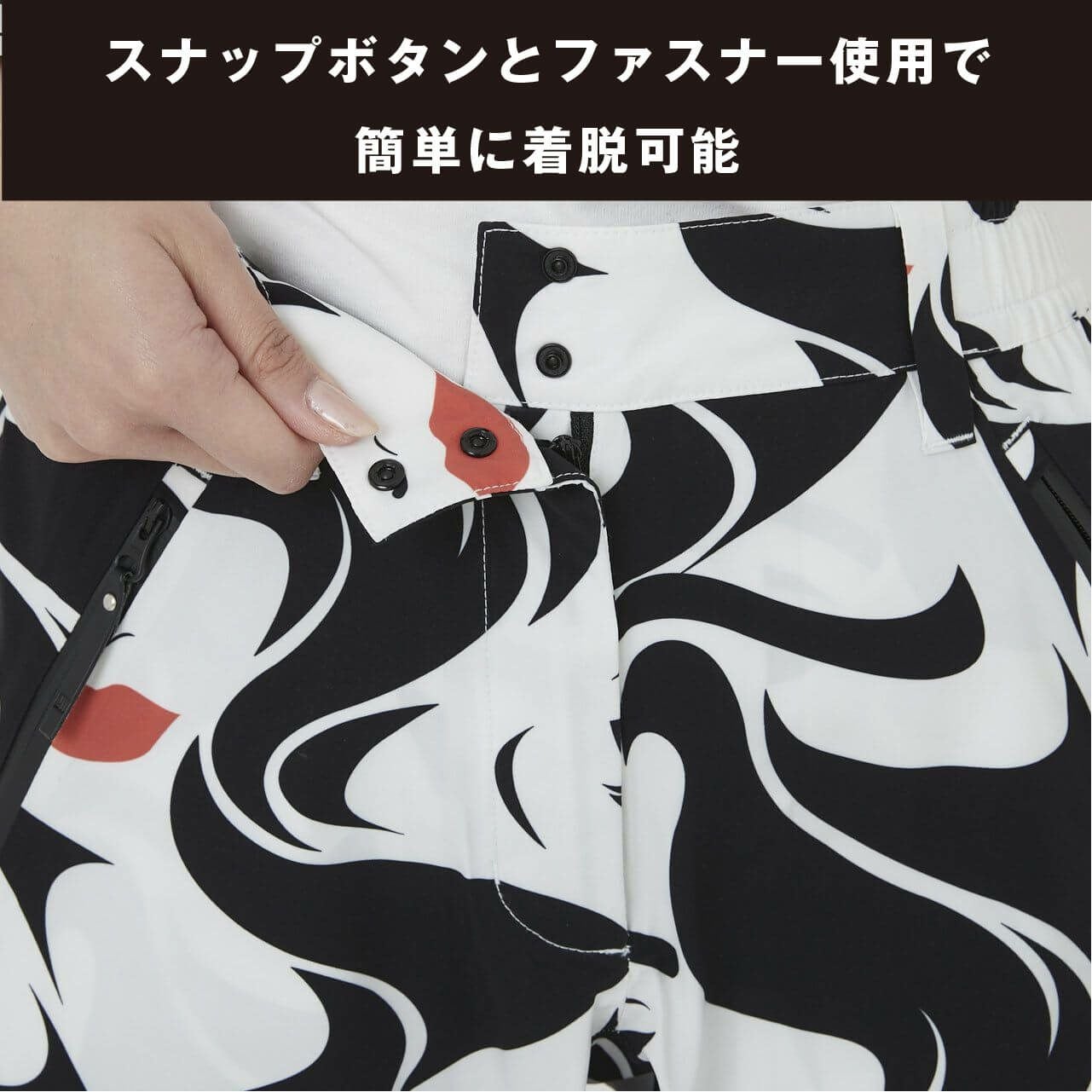 レディース 高機能レインパンツ 耐水圧20000mm、透湿性20000/㎡/24h