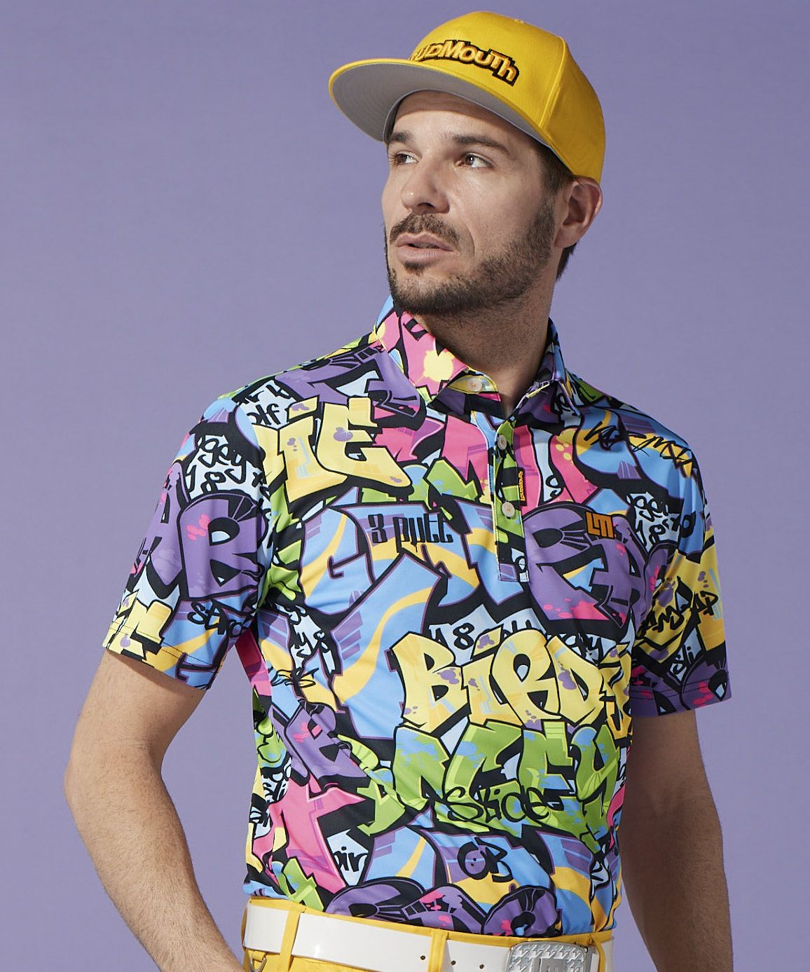 メンズ 半袖ポロシャツ タグスネオン 吸汗速乾 UV | LOUDMOUTH JAPAN