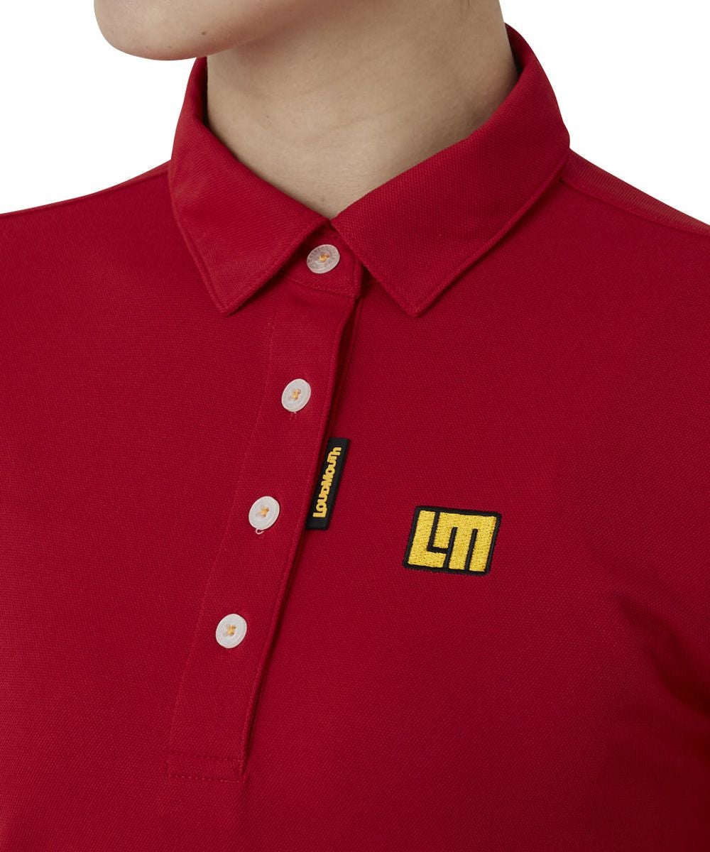 レディース 半袖ポロシャツ レッド 吸汗速乾 UV | LOUDMOUTH JAPAN