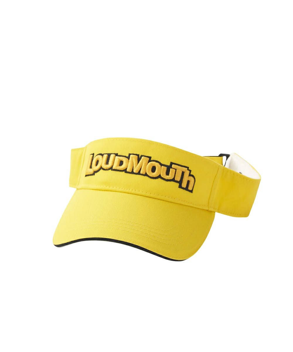 ユニセックス サンバイザー サイズ調整可能 イエロー | LOUDMOUTH JAPAN