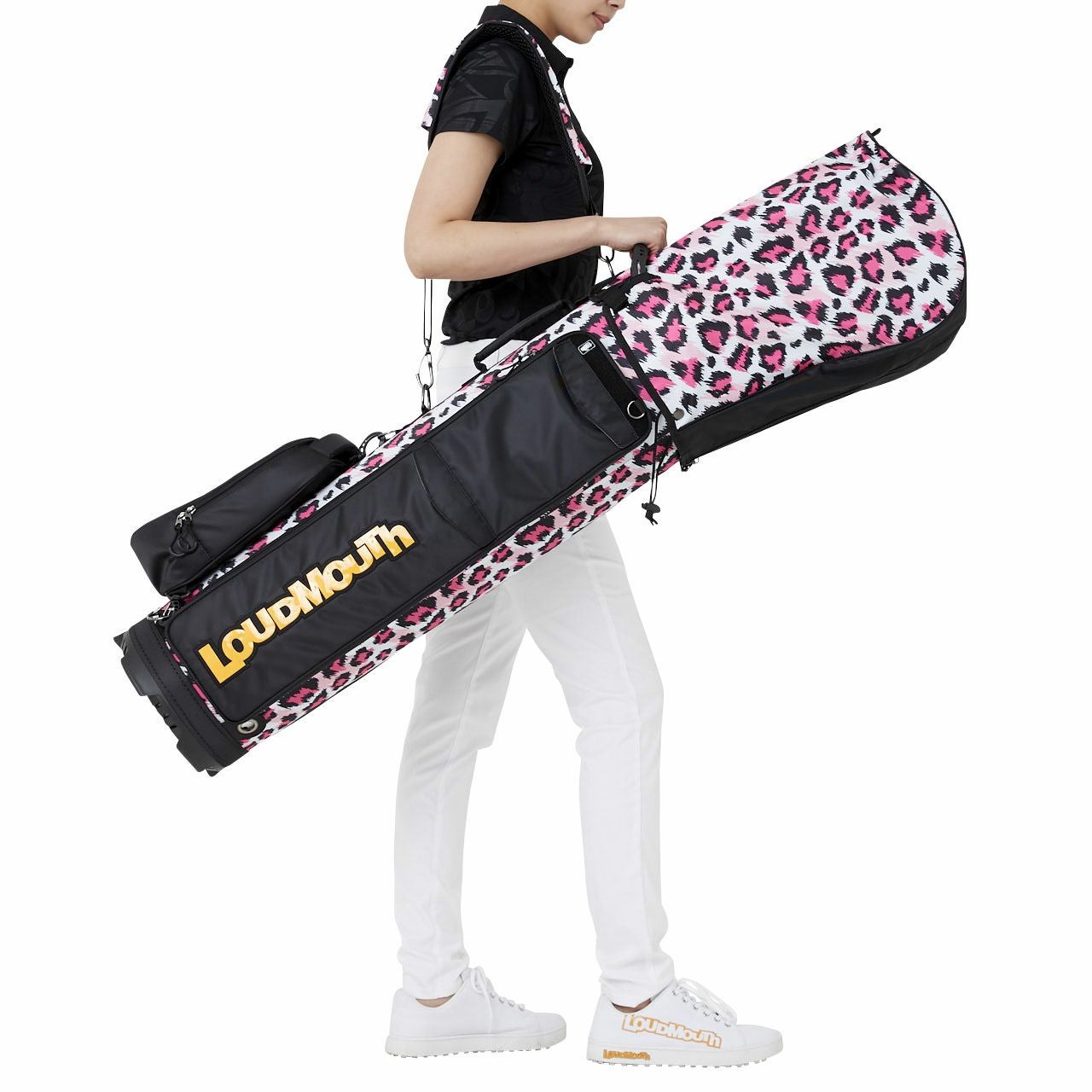 コンビニエンス キャディバッグ ピンクレオパード | LOUDMOUTH JAPAN