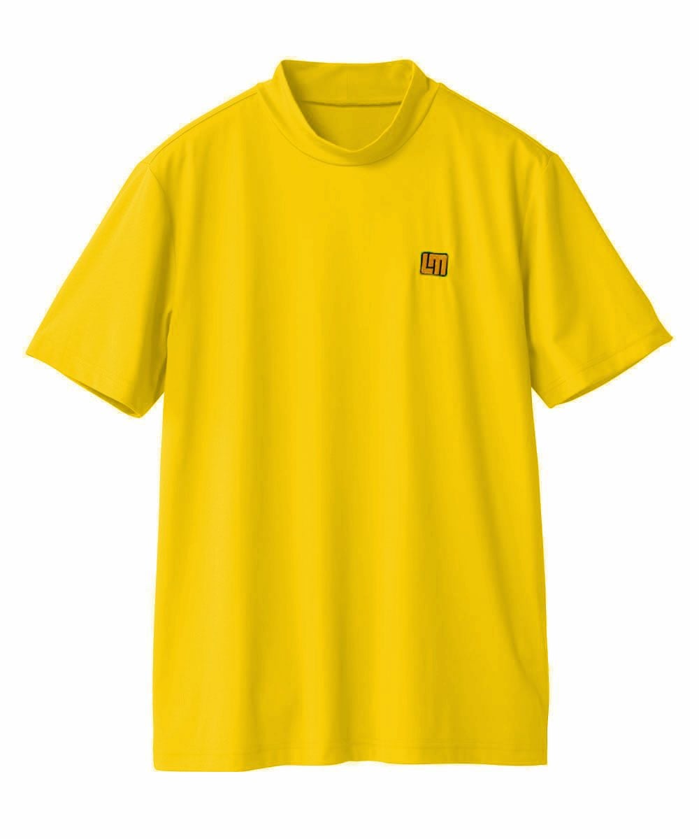 メンズ モックネック ハイネック半袖シャツ イエロー | LOUDMOUTH JAPAN