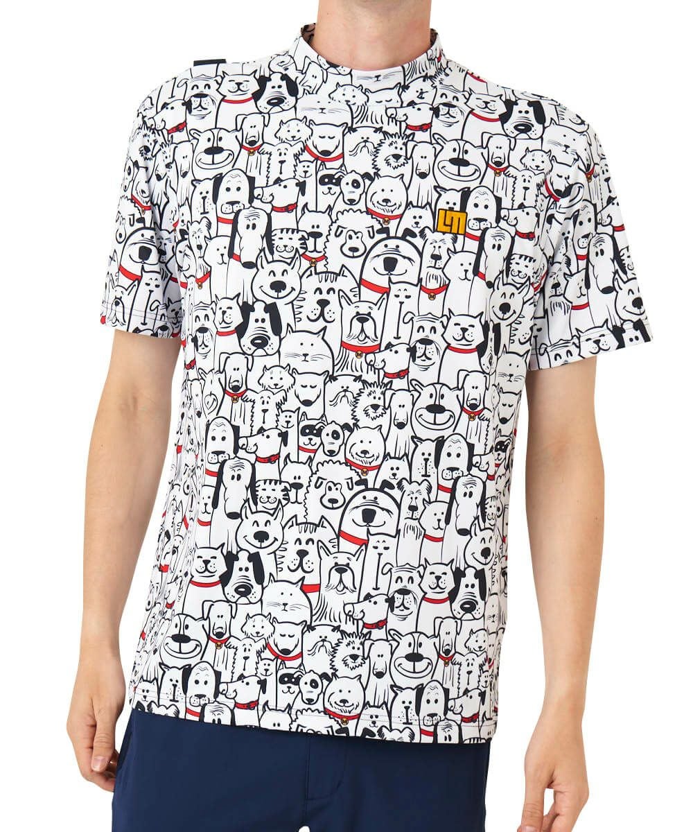 メンズ モックネック半袖シャツ マッツレッドカラーズ | LOUDMOUTH JAPAN