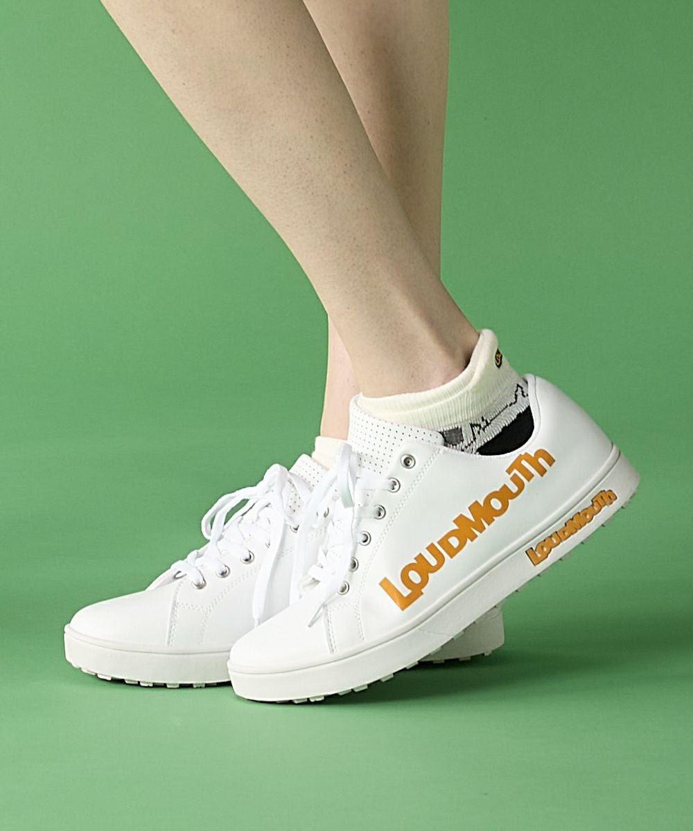 シューズ(女性用) LOUDMOUTH 24.5 レディース スパイクレスシューズ ホワイト (23.0㎝~24.5cm) 防水仕様