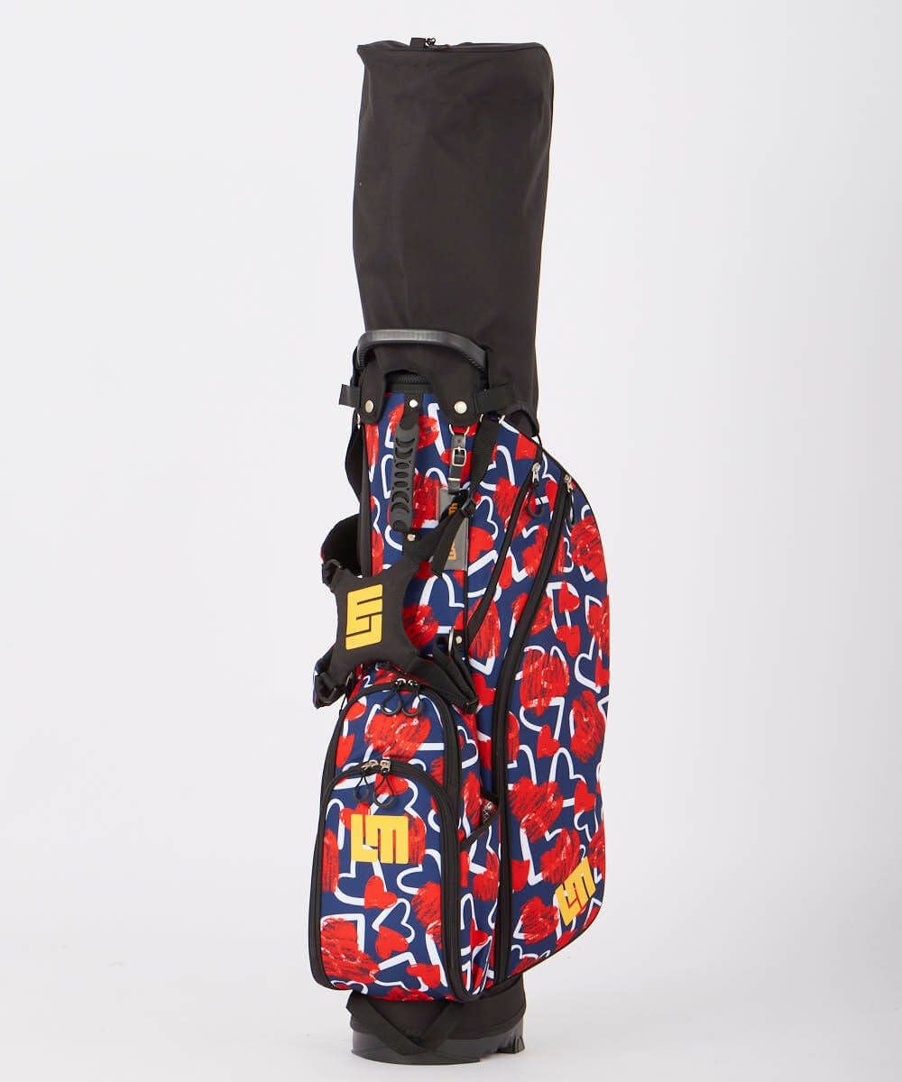 8.5インチ スタンドバッグ Navy スクリブルハーツネイビー | LOUDMOUTH