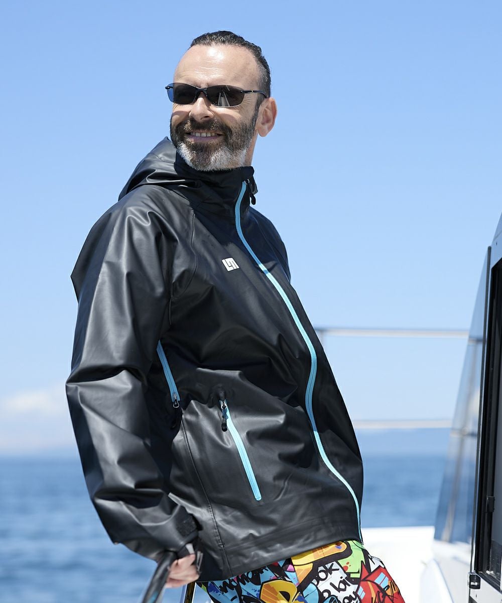 MENS AQUA DIMA® JACKET ブラック | LOUDMOUTH JAPAN