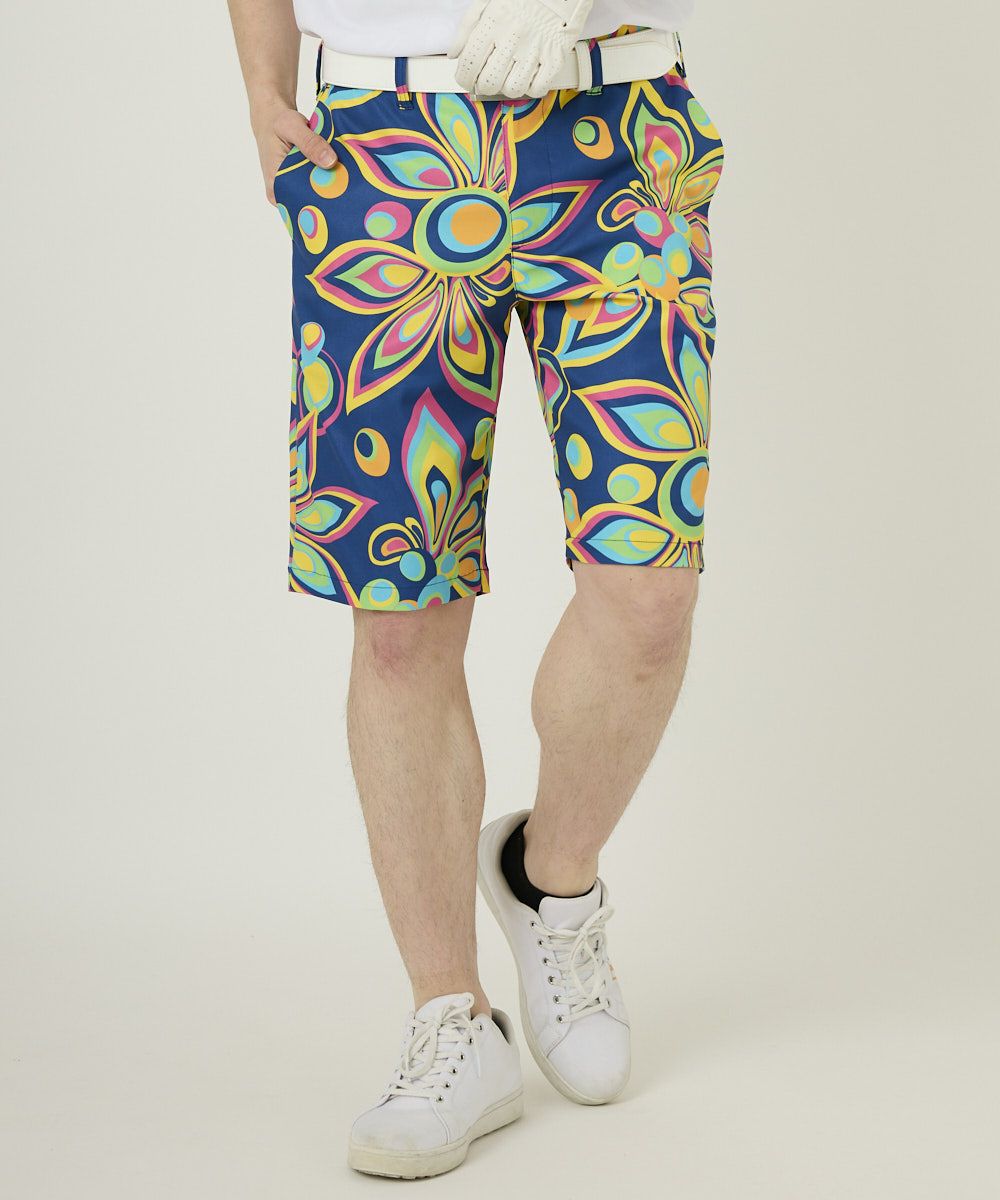 メンズ ショートパンツ ツイル素材 シャガデリックブルー UV