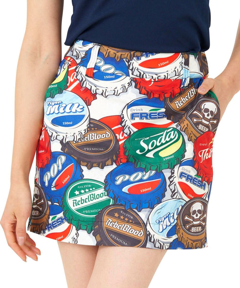 レディース ストレッチツイル エンボススカート イエロー | LOUDMOUTH