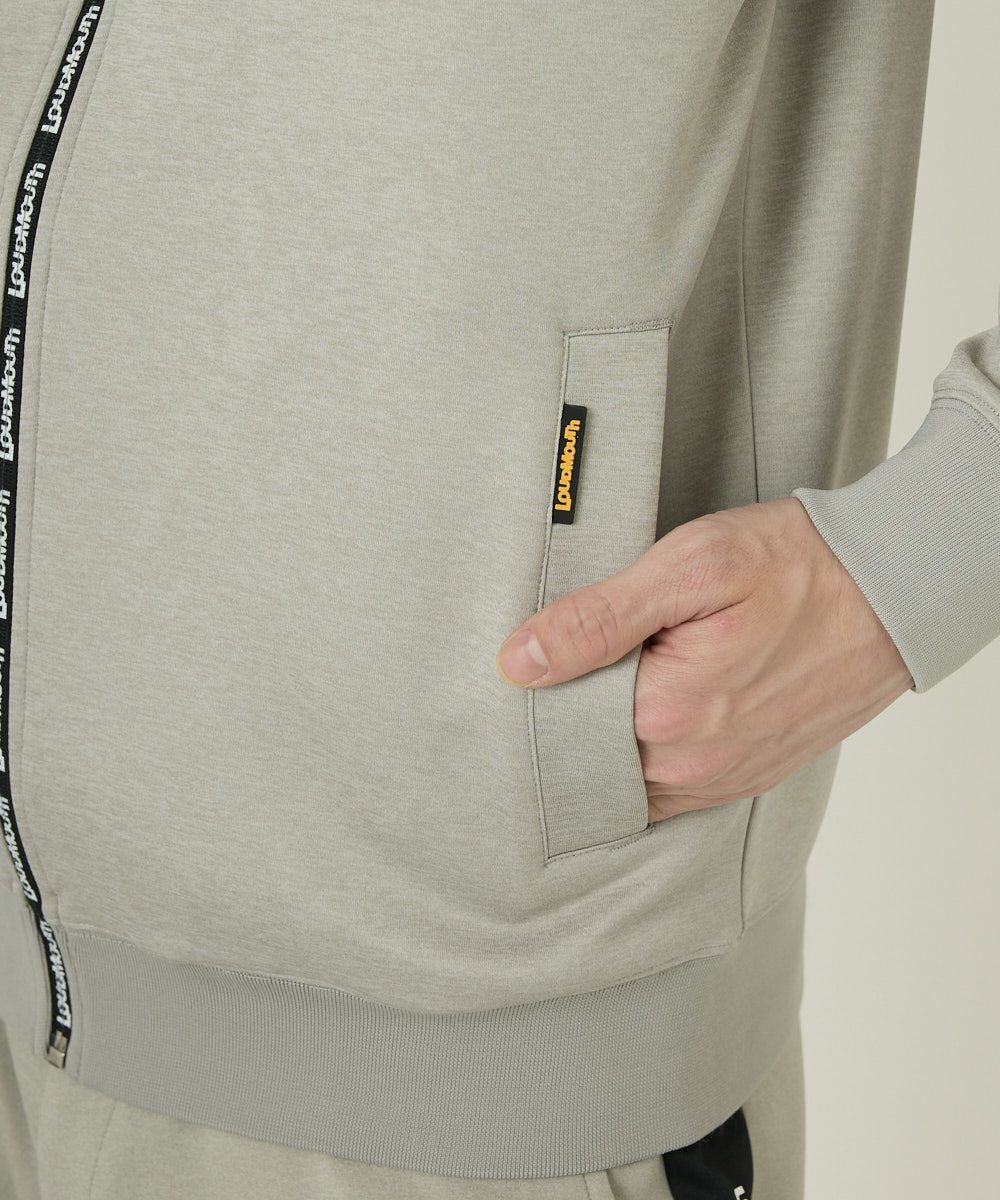 メンズ パーカー 軽量ダンボールニット ミックスグレー UV | LOUDMOUTH
