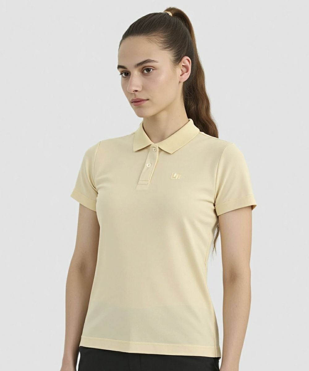 PRADA ベージュ 半袖ポロシャツ 36 □ PRADA【プラダスポーツ】 ポロシャツ ベージュ 48656* - メルカリ