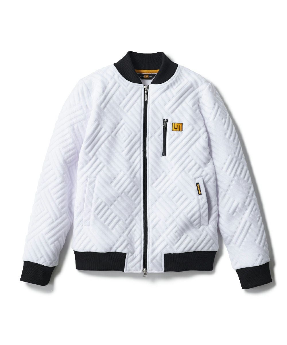 【美品】 LOUDMOUTH LMロゴ 袋ジャガード ブルゾン レディース 袋ジャガードブルゾン ホワイト | LOUDMOUTH JAPAN
