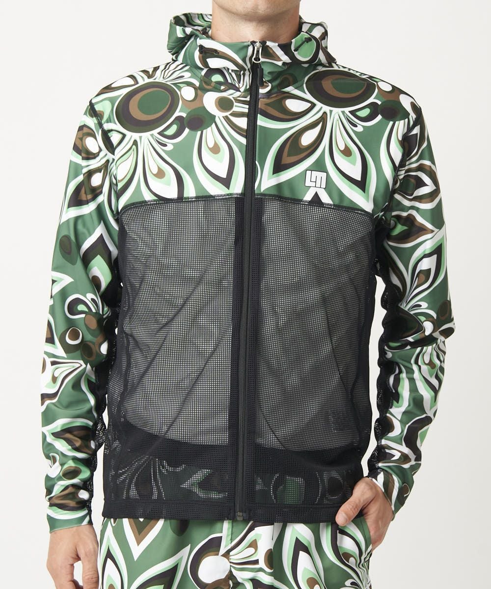 ラウドマウスシャカデリック柄ブルゾン MENS RUSH ZIP HOODIE Shagadelic Camo/シャガデリックカモ