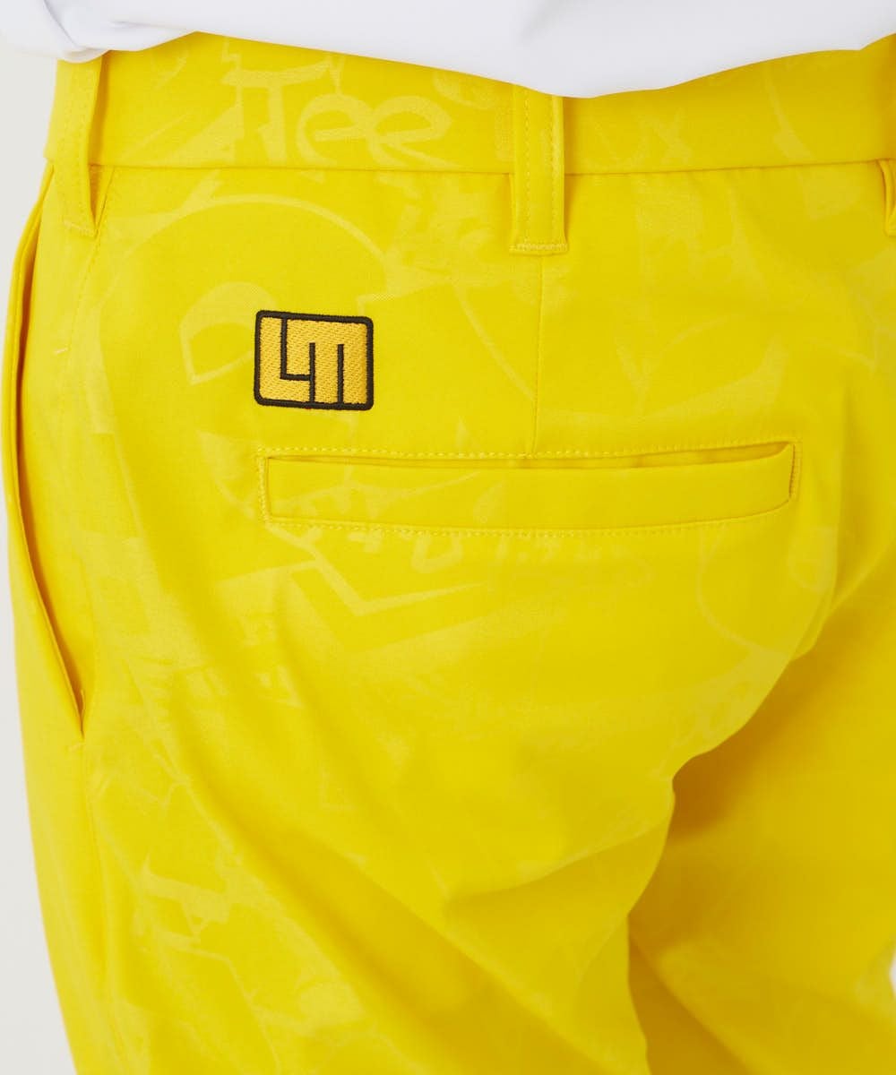 メンズ ストレッチツイル エンボスロングパンツ イエロー | LOUDMOUTH