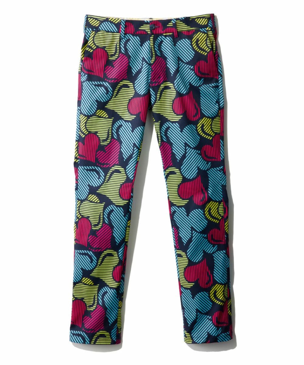 メンズ ストレッチツイル 柄ロングパンツ Drop Cloth Neon/ドロップ