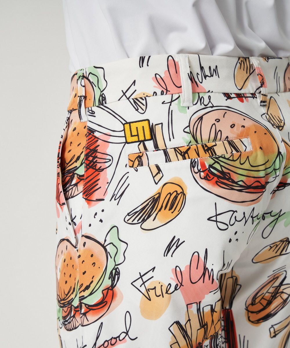 メンズ ストレッチツイル 柄ショートパンツ LM Burger/エルエム