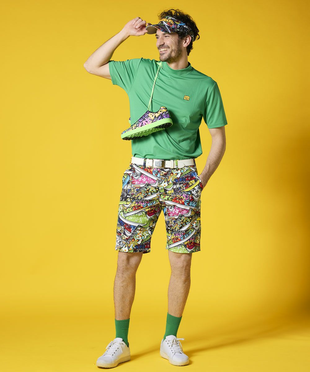 メンズ ストレッチツイル 柄ショートパンツ Loud Sneakers/ラウド