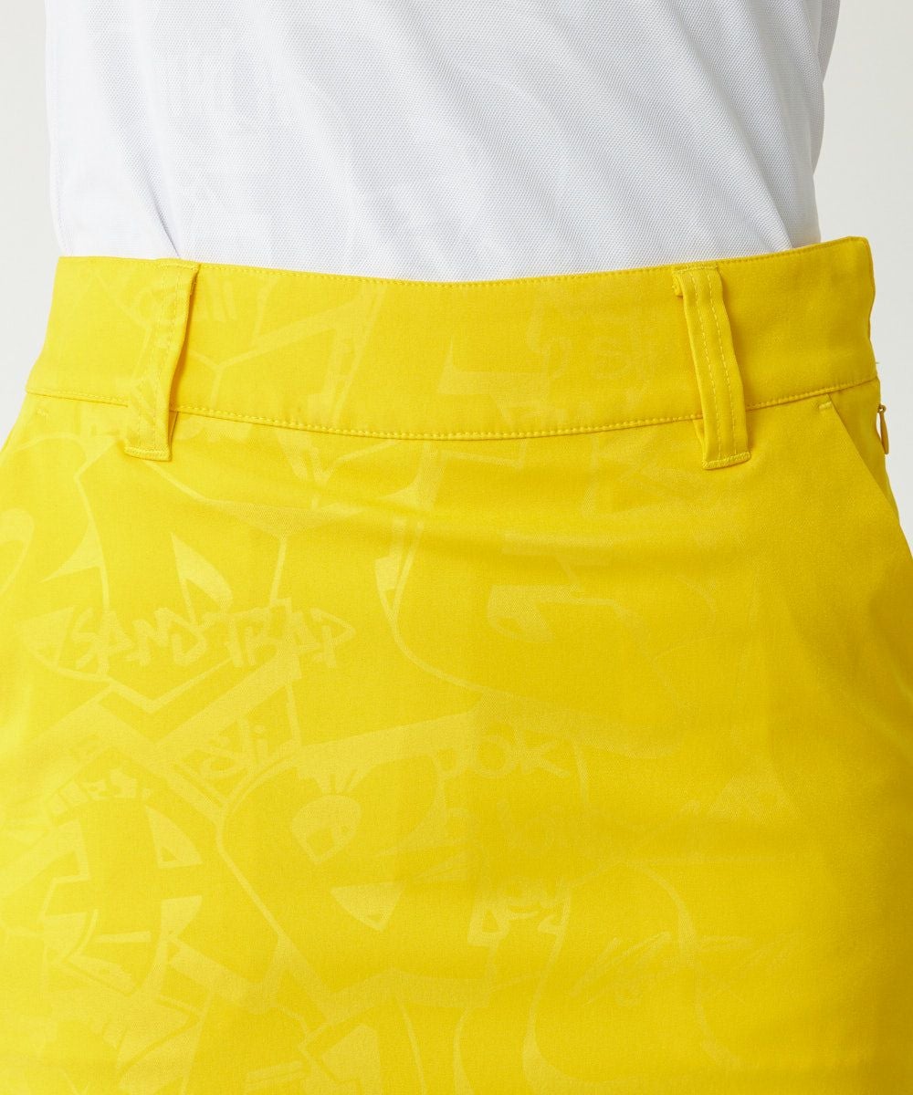 レディース ストレッチツイル エンボススカート イエロー | LOUDMOUTH
