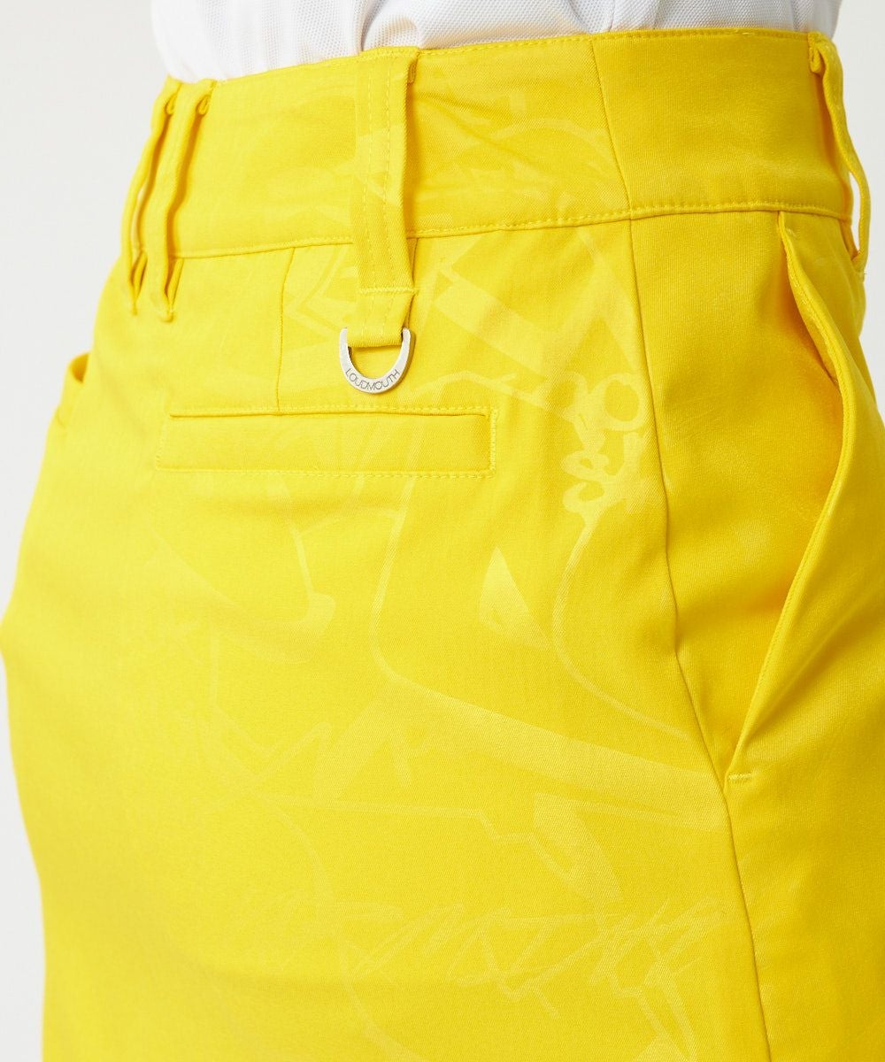 レディース ストレッチツイル エンボススカート イエロー | LOUDMOUTH