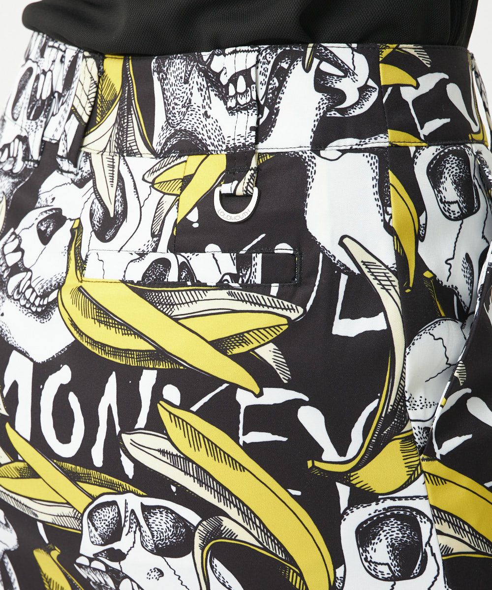 レディース ストレッチツイル 柄スカート Skull Monkey/スカルモンキー