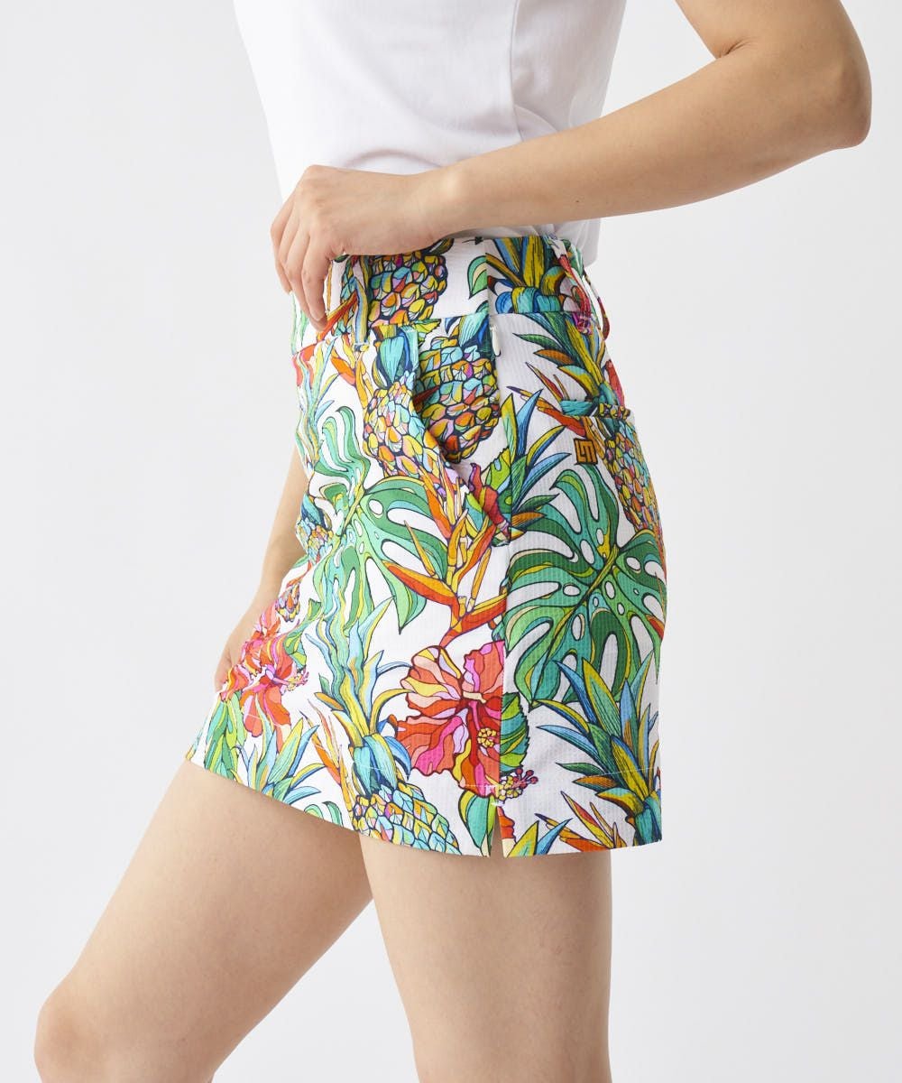 レディース ストレッチサッカー 柄スカート Tropical Pine/トロピカル