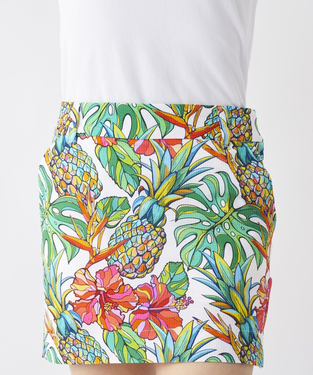 レディース ストレッチサッカー 柄スカート Tropical Pine/トロピカル
