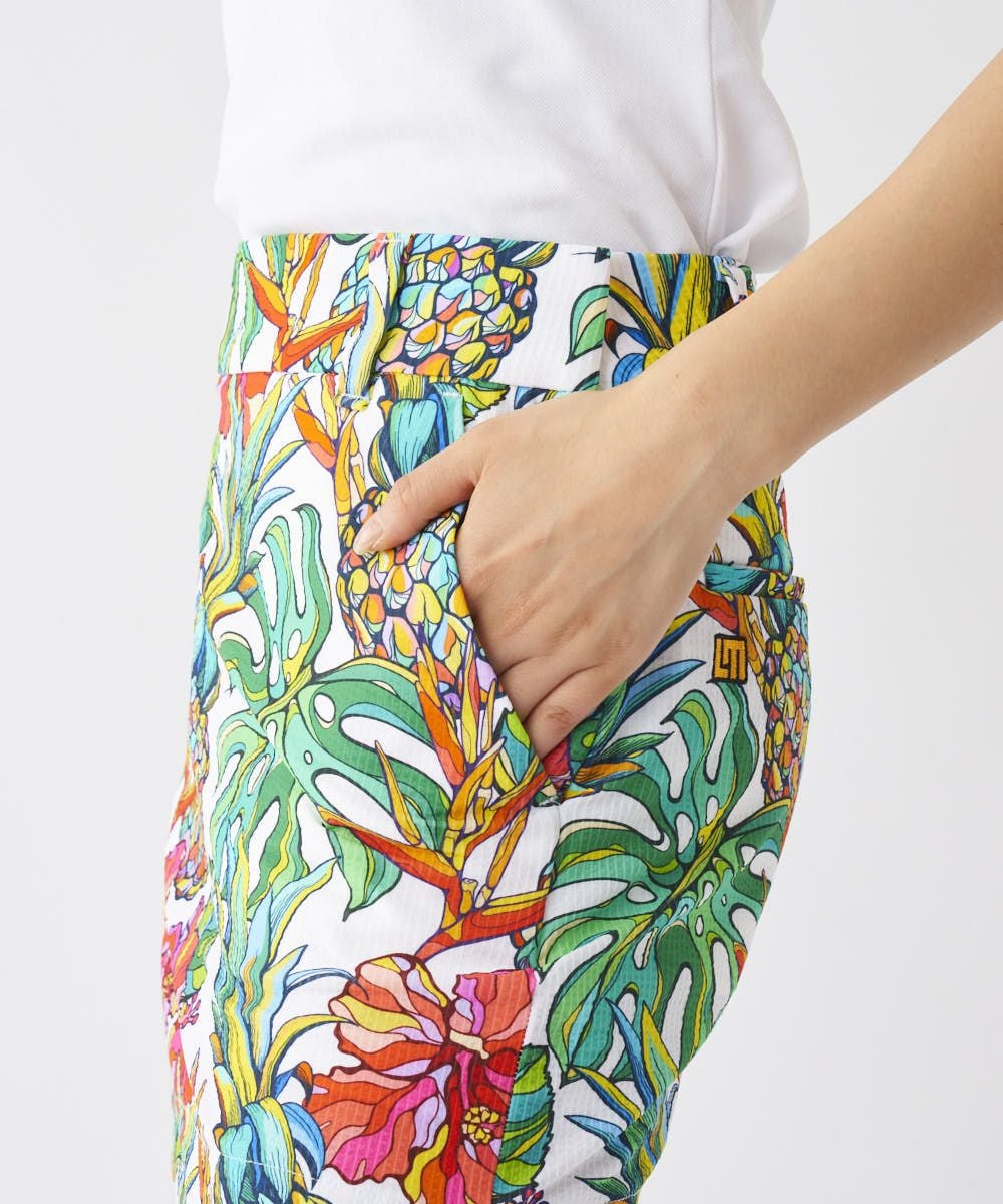 レディース ストレッチサッカー 柄スカート Tropical Pine/トロピカル