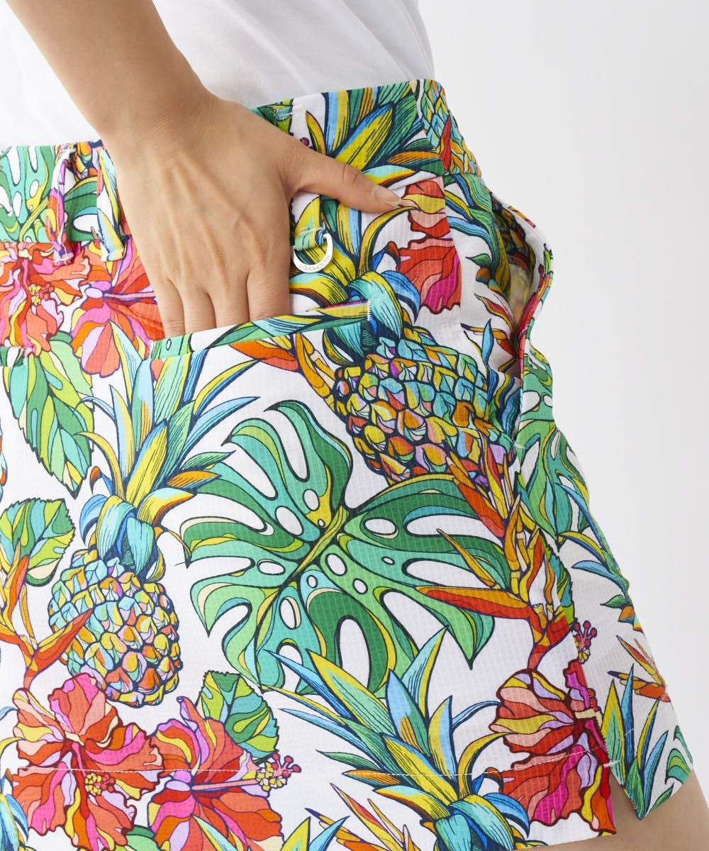 レディース ストレッチサッカー 柄スカート Tropical Pine/トロピカル