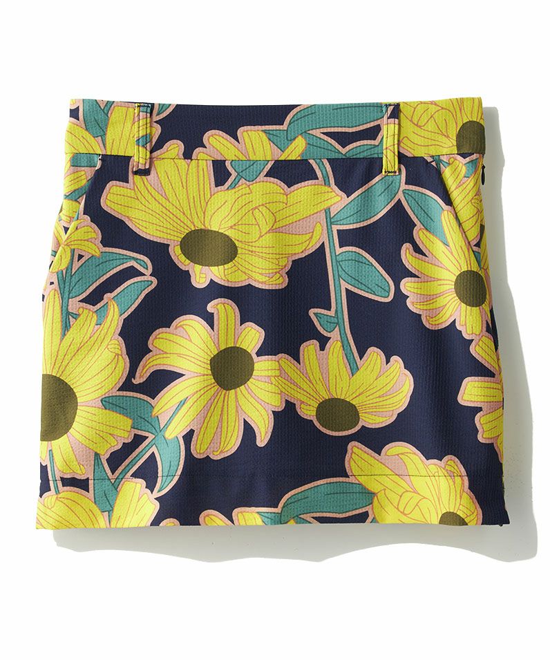 レディース ストレッチツイル エンボススカート イエロー | LOUDMOUTH