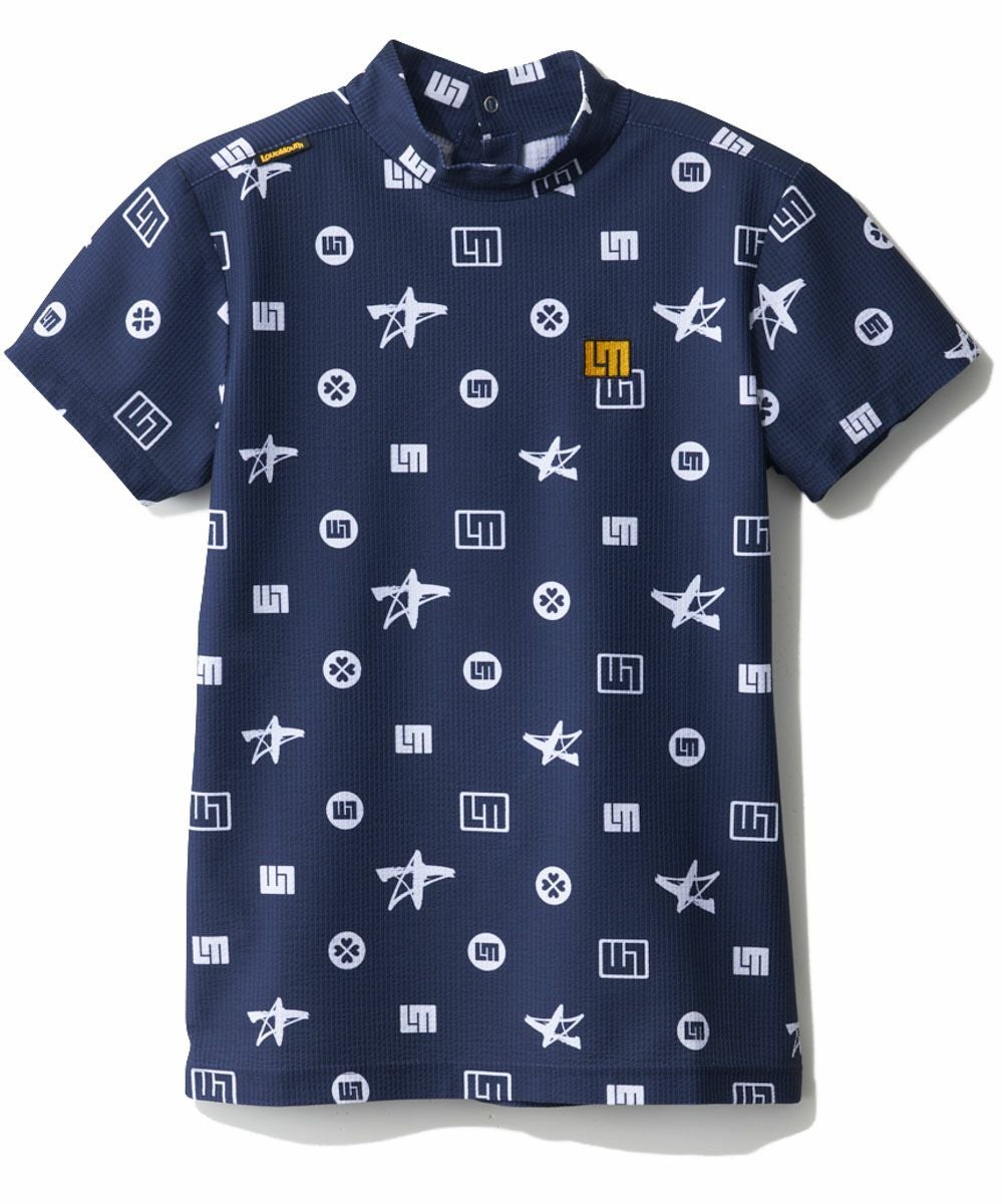 レディース モックネック半袖シャツ ミスルトゥブラック | LOUDMOUTH JAPAN