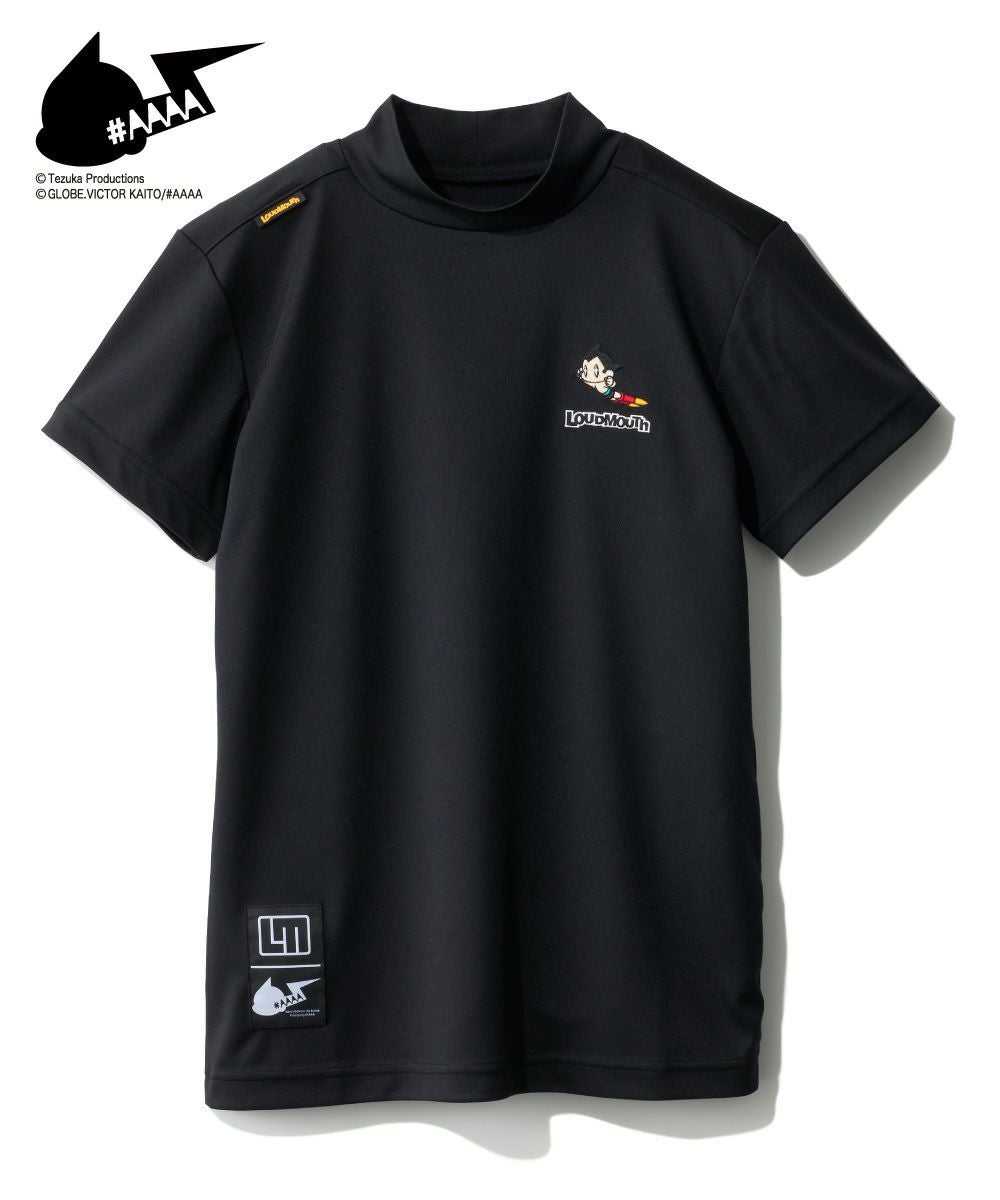 Loudmouth ポロシャツ 黒（限定アトムコラボ） LOUDMOUTH × NEXT ATOM for the future」コラボレーションアイテム