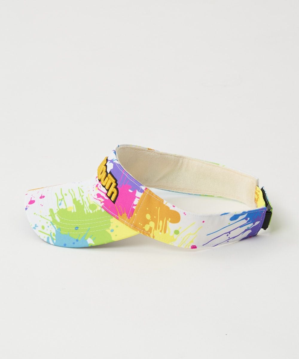 ユニセックス サンバイザー Drop Cloth Neon/ドロップクロスネオン