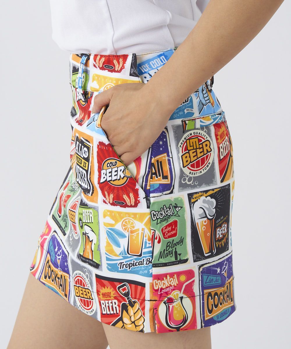 レディース ストレッチツイル 復刻柄スカート LoudmouthSoup/ラウド