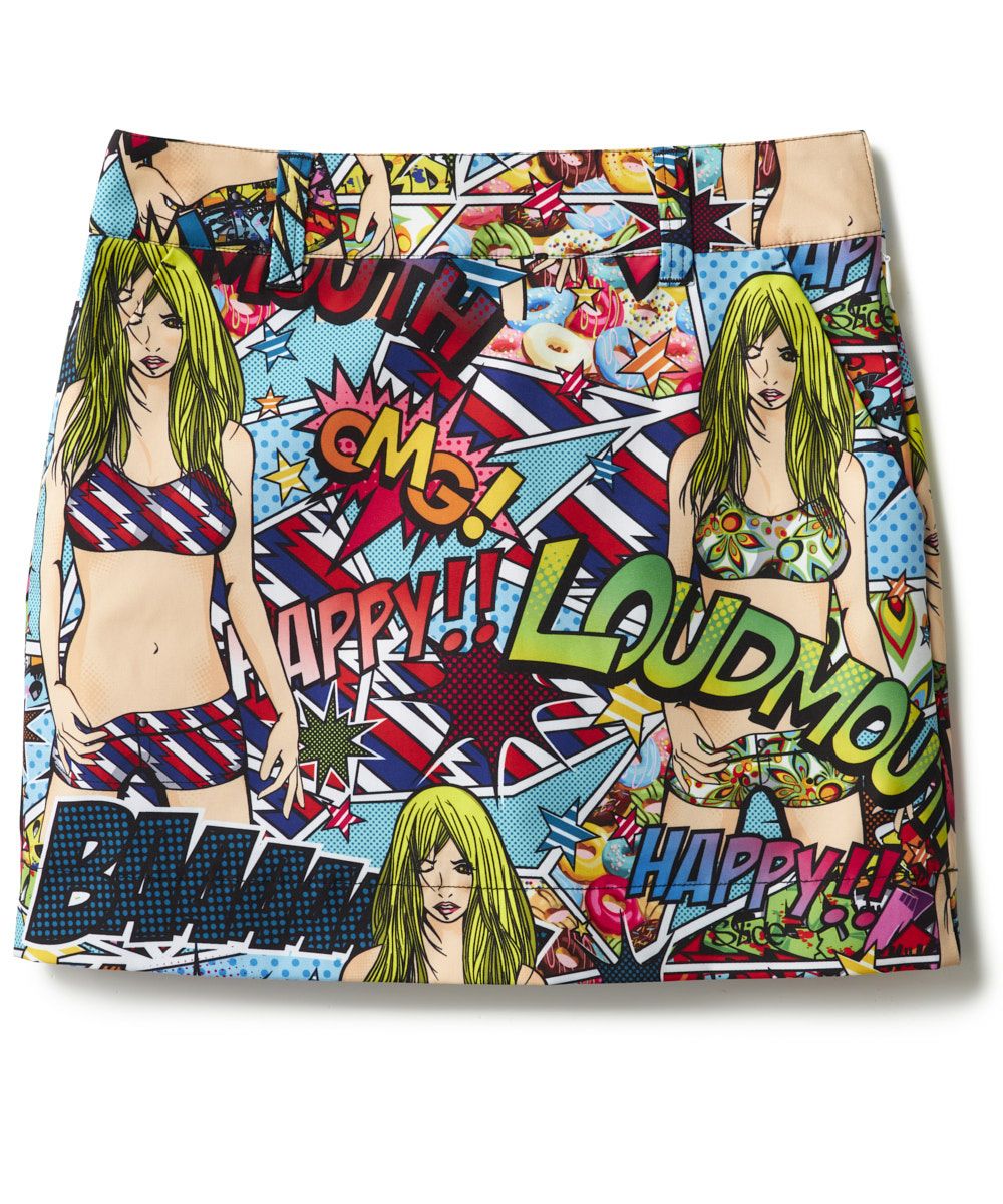 レディース ストレッチツイル 柄ツイルスカート Loud Girl/ラウド