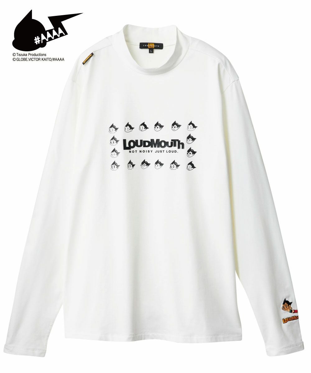 LOUDMOUTH NEXT ATOM　モックネックシャツ NEXT ATOM for the future メンズ モックネックシャツ ブラック