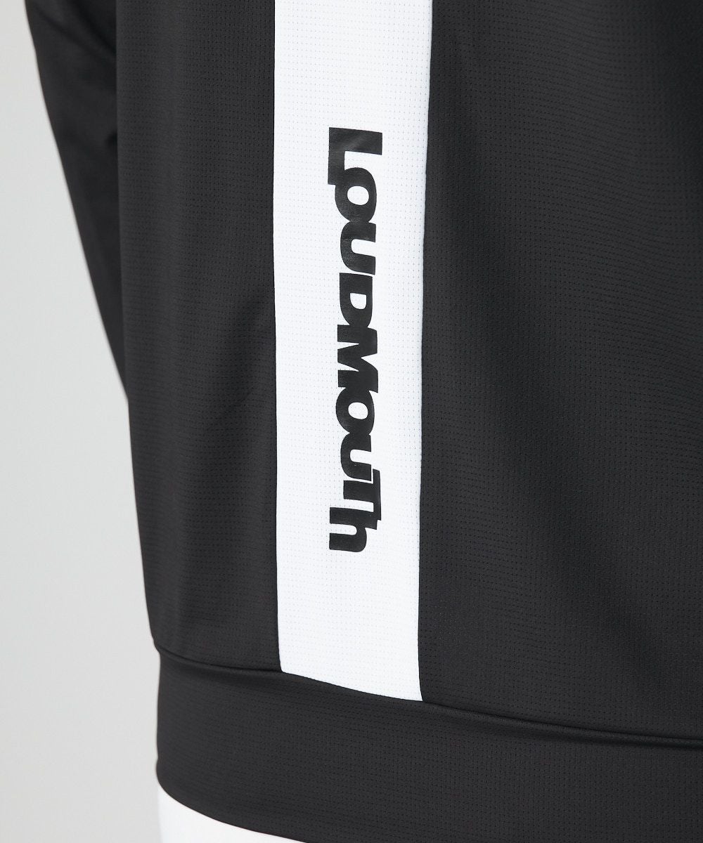 メンズ ECOベントメッシュ UVラッシュパーカー ブラック | LOUDMOUTH JAPAN