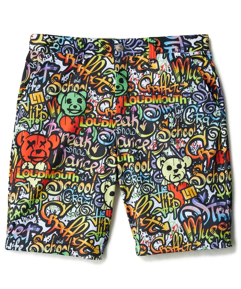 メンズ ECOベントメッシュ 柄ショートパンツ Doodle Bears