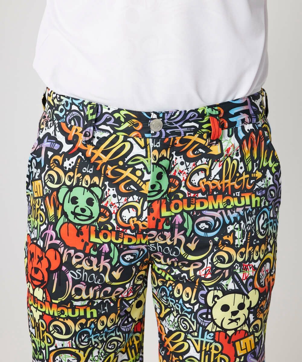 メンズ ECOベントメッシュ 柄ショートパンツ Doodle Bears