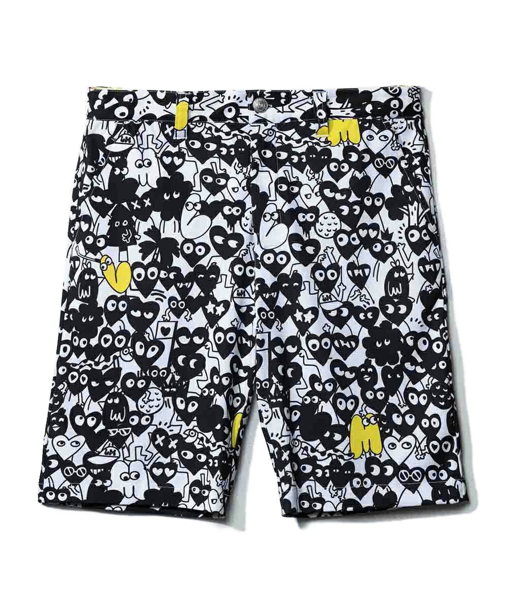 メンズ ECOベントメッシュ 復刻柄 ショートパンツ Pink Tarzan/ピンク