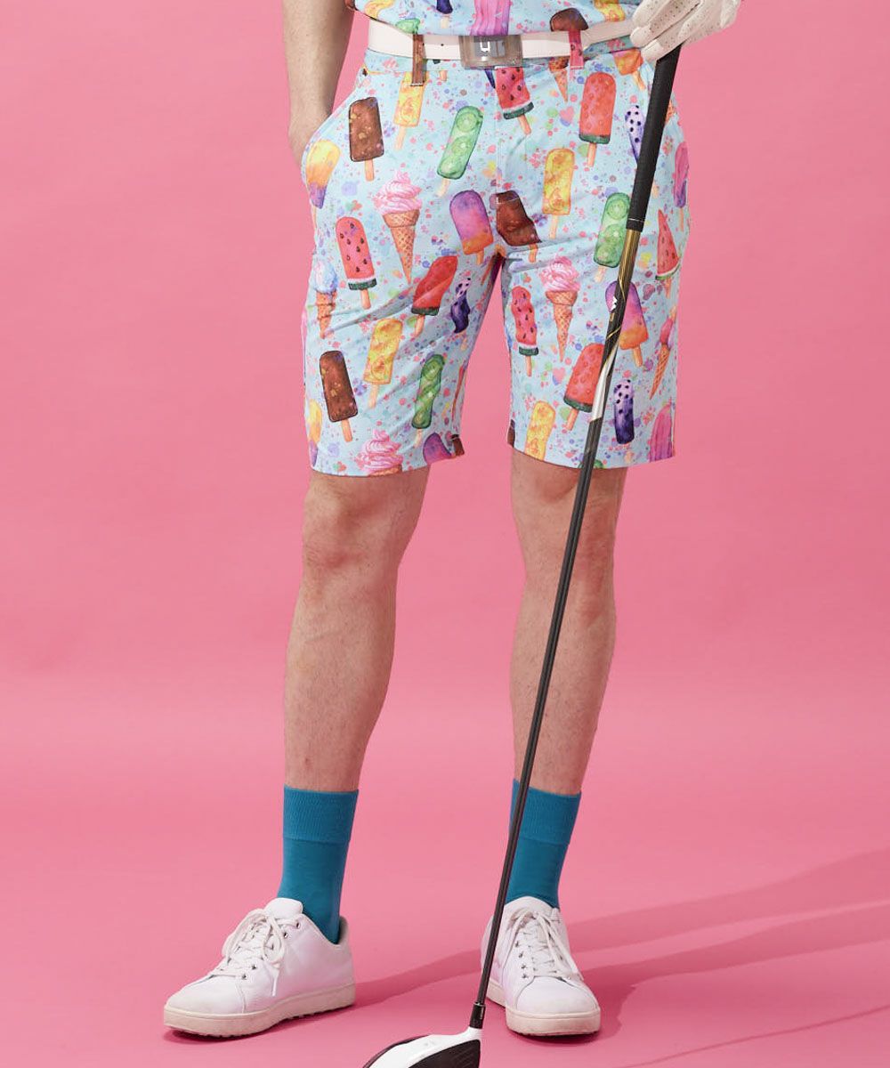 メンズ ECOベントメッシュ 柄ショートパンツ Midsummer Pineapple
