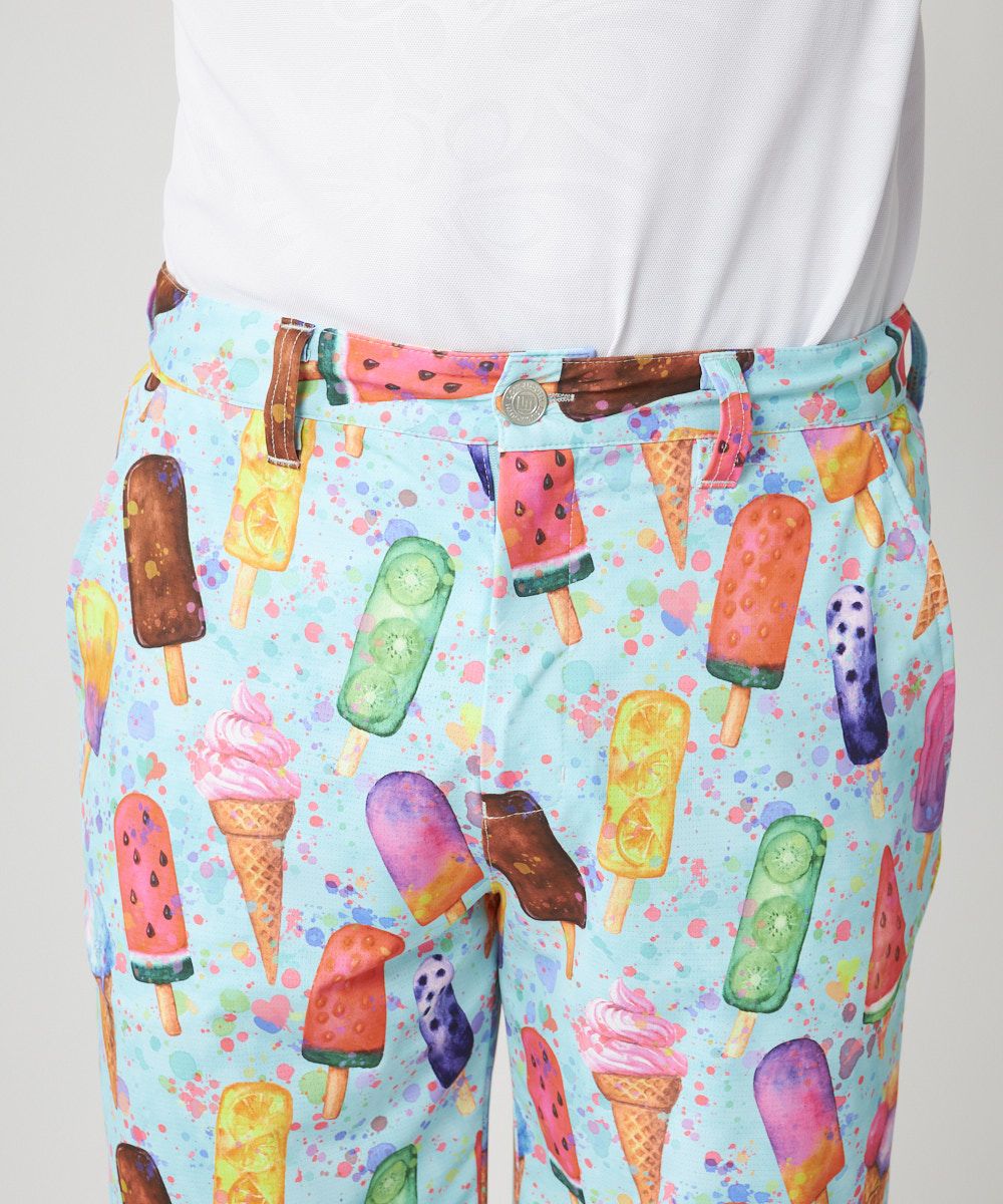 メンズ ECOベントメッシュ 柄ショートパンツ Happy Ice Cream/ハッピー