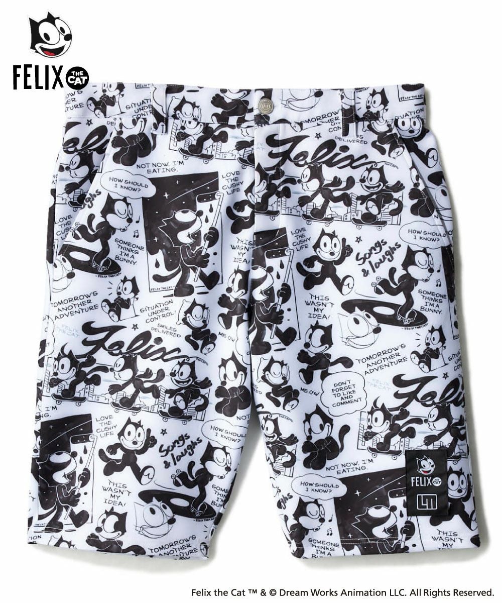 LOUDMOUTH×FELIX メンズ ライトダンボールニット ハーフパンツ