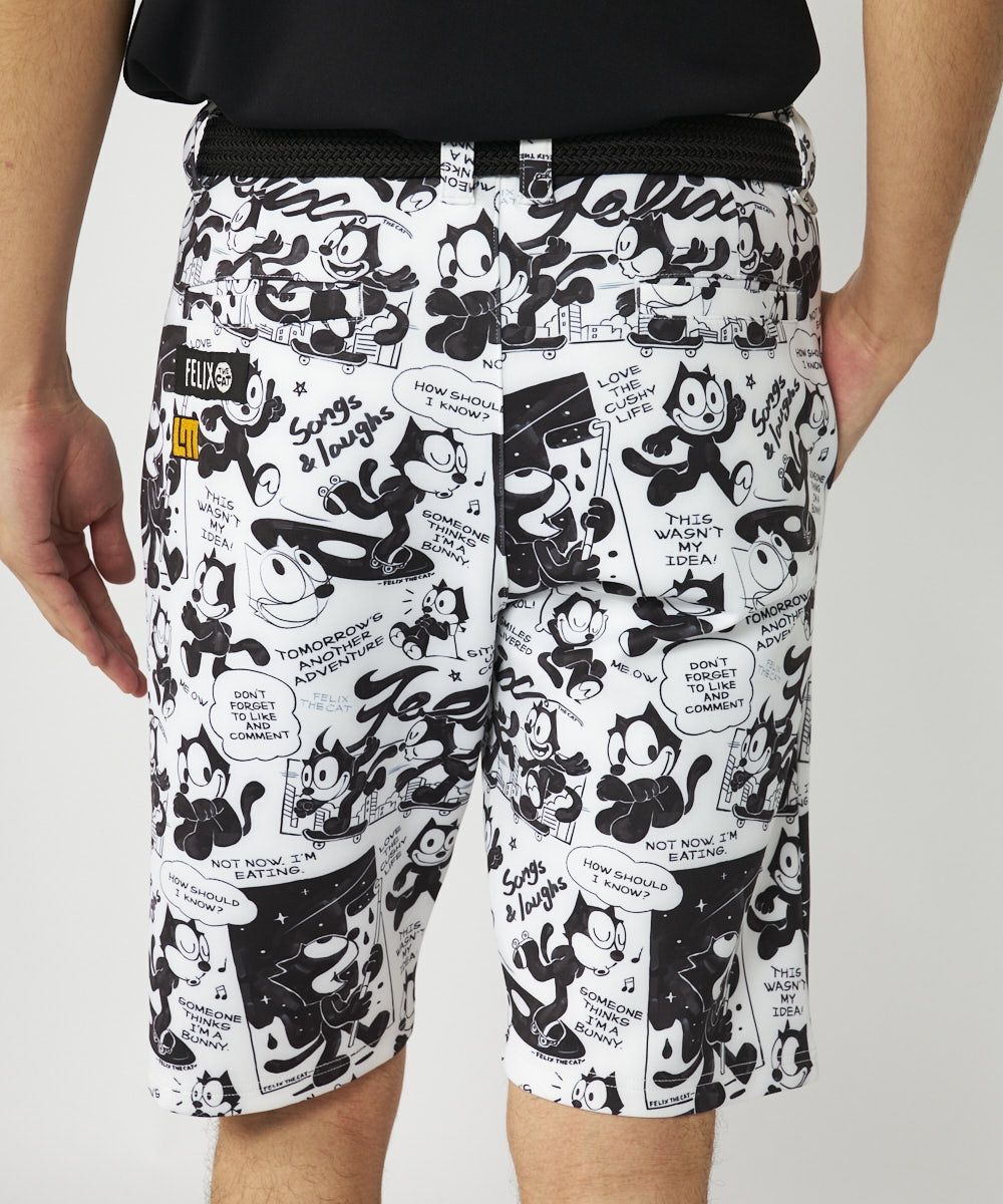 LOUDMOUTH×FELIX メンズ ライトダンボールニット ハーフパンツ