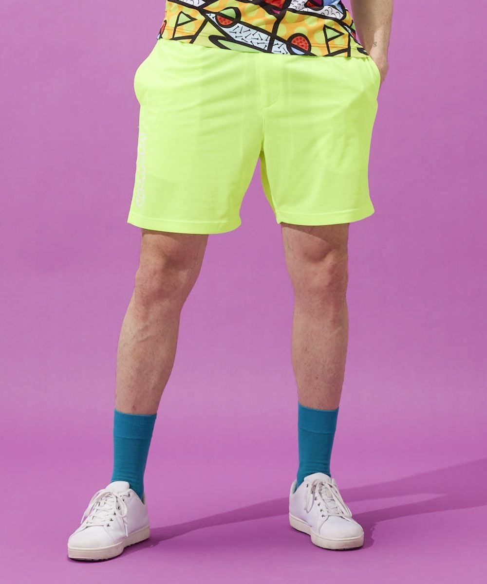 メンズ ドットメッシュ ショートパンツ ライトイエロー | LOUDMOUTH JAPAN