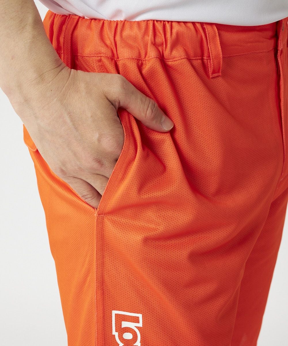 メンズ ドットメッシュ ショートパンツ ネオンオレンジ | LOUDMOUTH JAPAN
