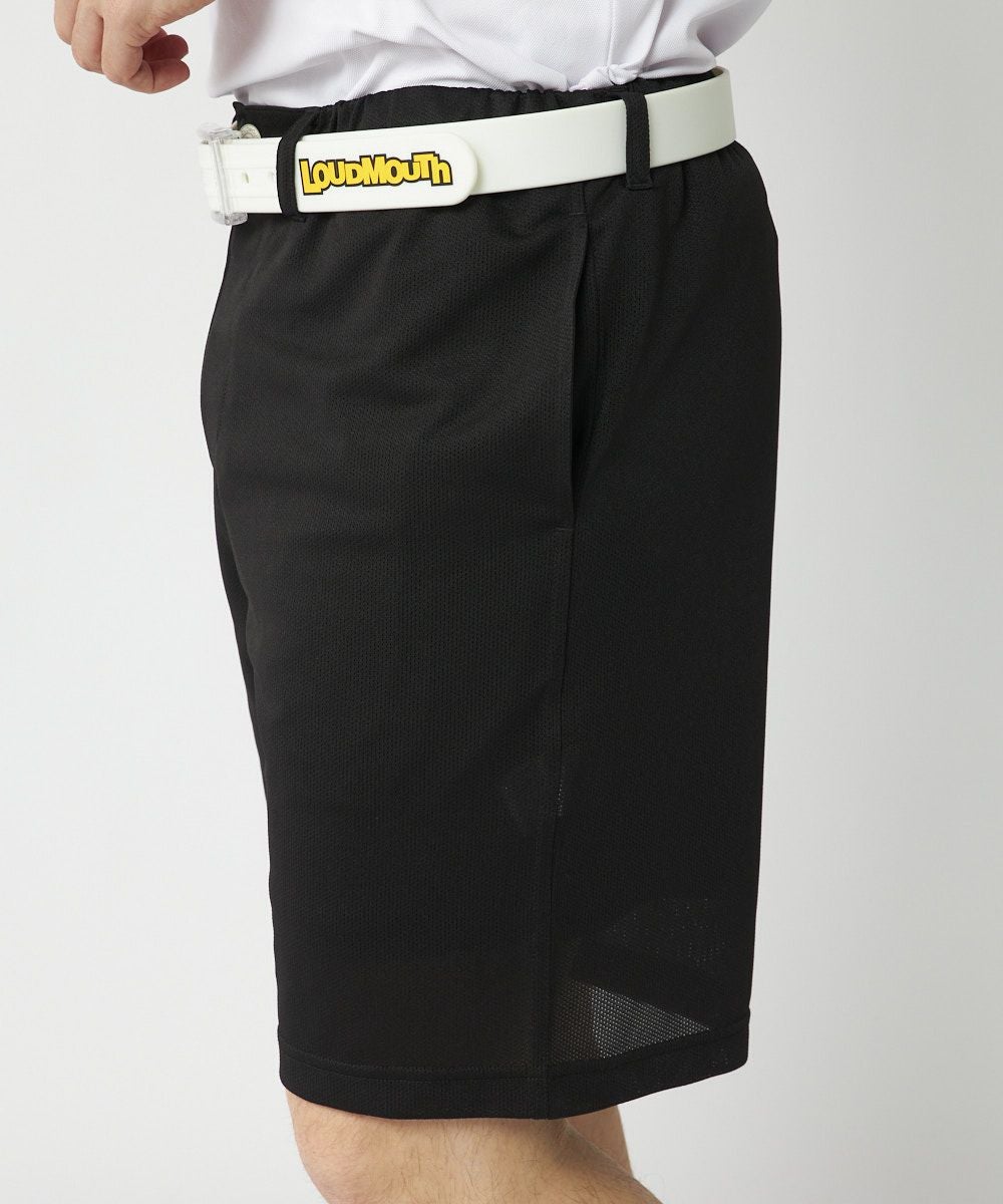 メンズ ドットメッシュ ショートパンツ ブラック | LOUDMOUTH JAPAN